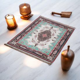   Tapis en soie fait machine SILKEN 70x110 Tapis turc en acrylique