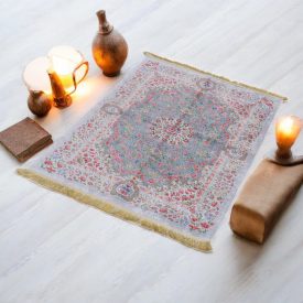   Tapis en soie fait machine SILKEN 70x110 Tapis turc en acrylique