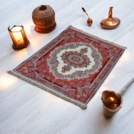   Tapis en soie fait machine SILKEN 70x110 Tapis turc en acrylique