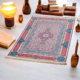   Tapis en soie fait machine SILKEN 70x110 Tapis turc en acrylique