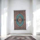 Tapis en soie fait machine SILKEN 70x110 Tapis turc en acrylique