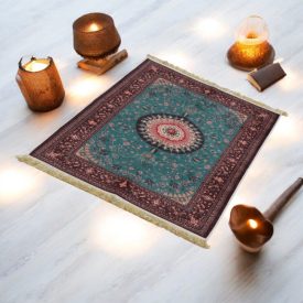   Tapis en soie fait machine SILKEN 70x110 Tapis turc en acrylique