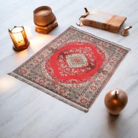   Tapis en soie fait machine SILKEN 70x110 Tapis turc en acrylique