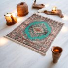 Tapis en soie fait machine SILKEN 70x110 Tapis turc en acrylique