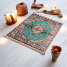   Tapis en soie fait machine SILKEN 70x110 Tapis turc en acrylique