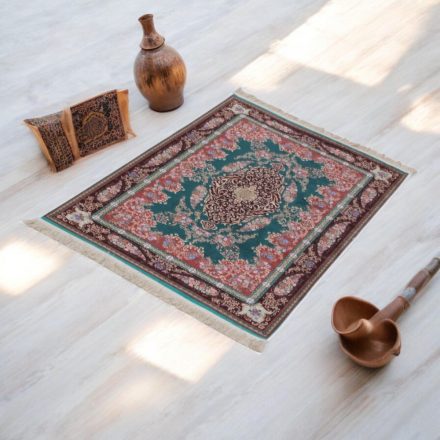 Tapis en soie fait machine SILKEN 70x110 Tapis turc en acrylique