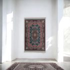 Tapis en soie fait machine SILKEN 70x110 Tapis turc en acrylique