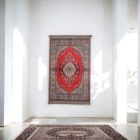 Tapis en soie fait machine SILKEN 70x110 Tapis turc en acrylique