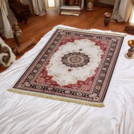   Tapis en soie fait machine SILKEN 70x110 Tapis turc en acrylique