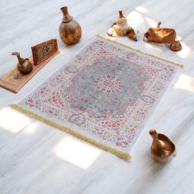   Tapis en soie fait machine SILKEN 70x110 Tapis turc en acrylique