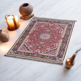   Tapis en soie fait machine SILKEN 70x110 Tapis turc en acrylique