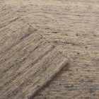 Tapis épais en laine 170x187 tapis uni de salon