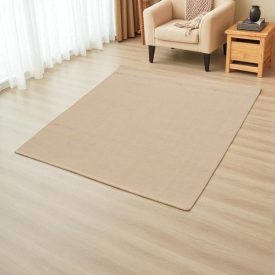Tapis laine 132x141 tapis épais pour salon