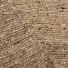 Tapis laine épais gris 160x250 tapis uni pour le salon