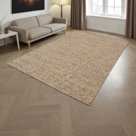 Tapis laine épais 200x300 Tapis uni de salon
