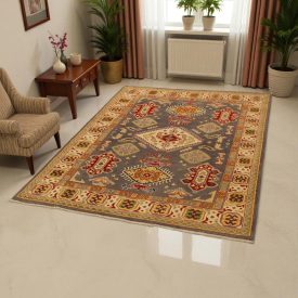 Tapis Kazak 146x201 tapis oriental fait main