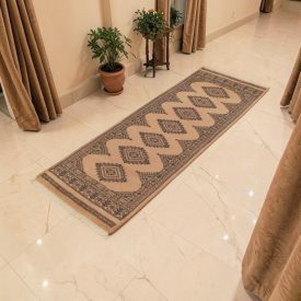   Tapis de couloir beige Jaldar 180x64 tapis pakistanais fait main