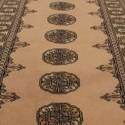 Tapis de couloir beige Bokhara 252x77 tapis pakistanais fait main