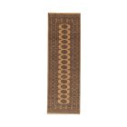Tapis de couloir beige Bokhara 244x79 tapis pakistanais fait main