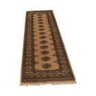 Tapis de couloir beige Bokhara 248x77 tapis pakistanais fait main