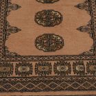 Tapis de couloir beige Bokhara 245x78 tapis pakistanais fait main