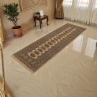 Tapis de couloir beige Bokhara 244x80 tapis pakistanais fait main