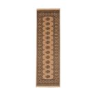 Tapis de couloir beige Bokhara 254x77 tapis pakistanais fait main