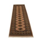 Tapis de couloir beige Bokhara 254x77 tapis pakistanais fait main