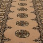 Tapis de couloir beige Bokhara 254x77 tapis pakistanais fait main