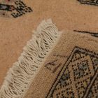 Tapis de couloir beige Bokhara 254x77 tapis pakistanais fait main