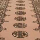 Tapis de couloir beige Bokhara 198x79 tapis pakistanais fait main