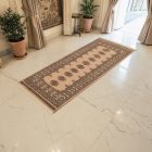 Tapis de couloir beige Bokhara 193x79 tapis pakistanais fait main