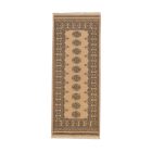Tapis de couloir beige Bokhara 204x81 tapis pakistanais fait main