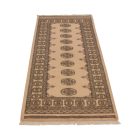 Tapis de couloir beige Bokhara 204x81 tapis pakistanais fait main