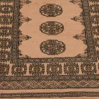 Tapis de couloir beige Bokhara 204x81 tapis pakistanais fait main