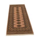 Tapis de couloir beige Bokhara 197x80 tapis pakistanais fait main