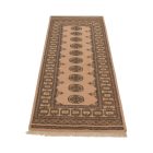 Tapis de couloir beige Bokhara 198x79 tapis pakistanais fait main