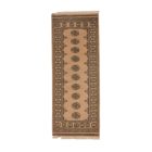 Tapis de couloir beige Bokhara 204x80 tapis pakistanais fait main