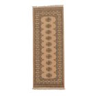 Tapis de couloir beige Bokhara 205x79 tapis pakistanais fait main