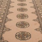 Tapis de couloir beige Bokhara 205x79 tapis pakistanais fait main