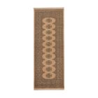 Tapis de couloir beige Bokhara 204x77 tapis pakistanais fait main