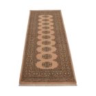 Tapis de couloir beige Bokhara 204x77 tapis pakistanais fait main