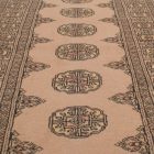 Tapis de couloir beige Bokhara 204x77 tapis pakistanais fait main