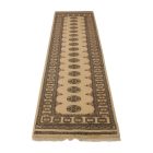 Tapis de couloir beige Bokhara 300x79 tapis pakistanais fait main