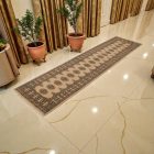 Tapis de couloir beige Bokhara 304x78 tapis pakistanais fait main