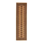 Tapis de couloir beige Bokhara 276x79 tapis pakistanais fait main