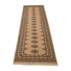 Tapis de couloir beige Bokhara 276x79 tapis pakistanais fait main