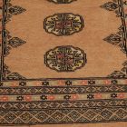 Tapis de couloir beige Bokhara 276x79 tapis pakistanais fait main