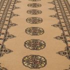 Tapis de couloir beige Bokhara 276x79 tapis pakistanais fait main