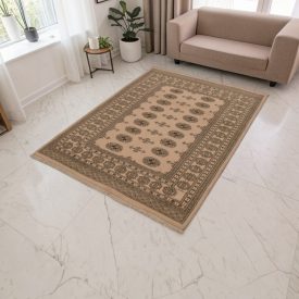 Tapis pakistanais beige Bokhara 194x140 tapis fait main